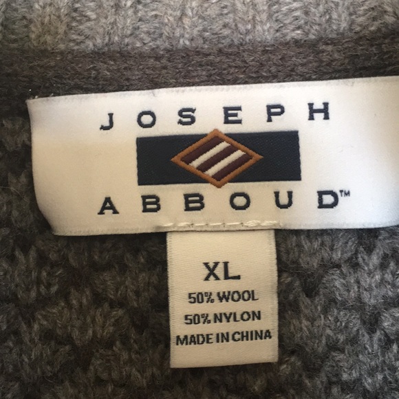 Men’s Joseph Abboud Zip Up Sweater Taupe XL - Picture 2 of 5